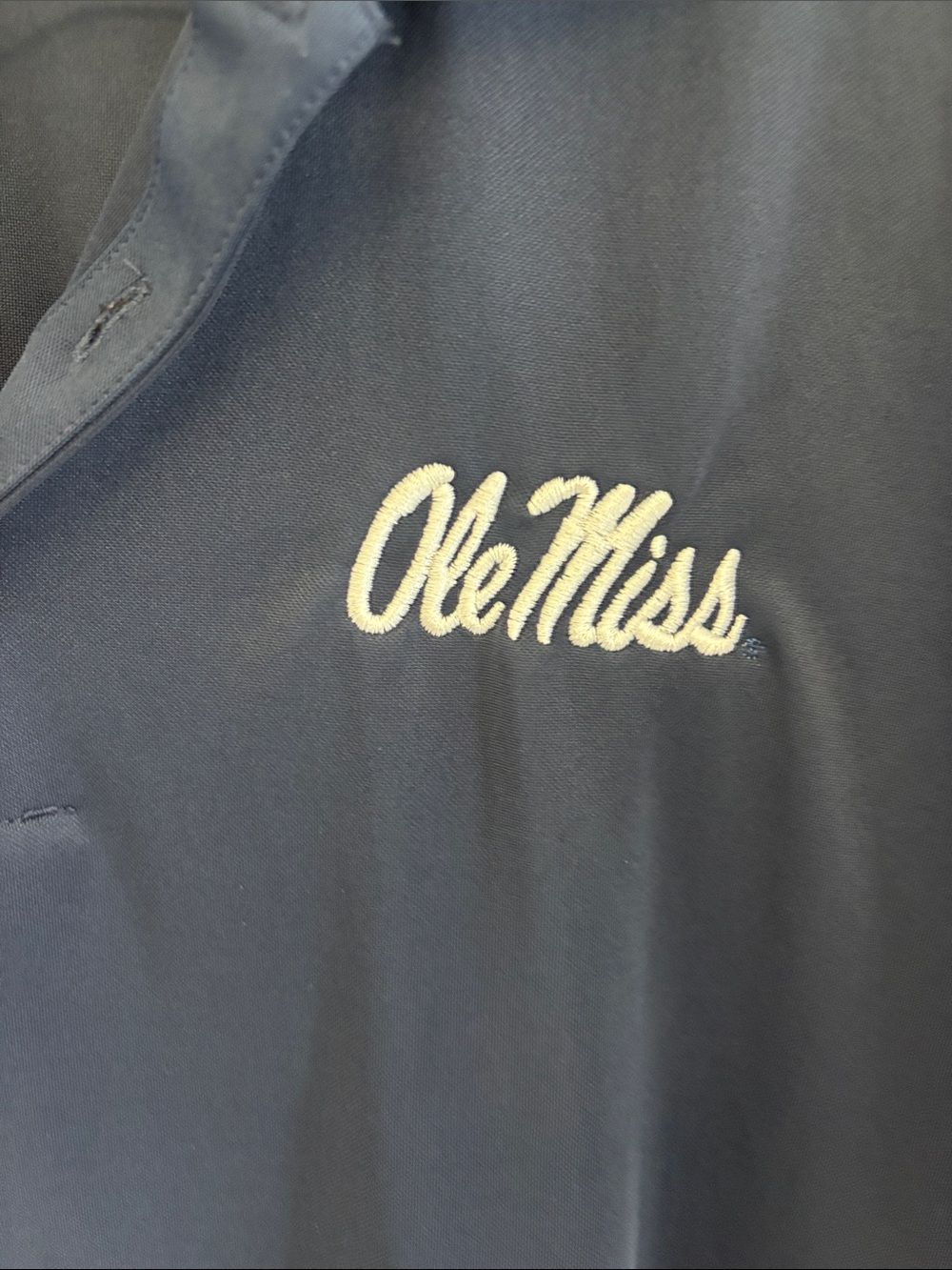 Nike Men’s Navy Ole Miss Polo - Picture 2 of 7
